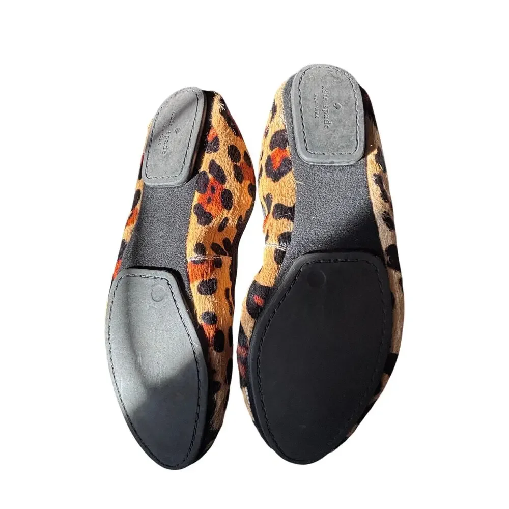 Kate Spade New York
Ponyhair Leopard Print Ballet Flats 8 Flexible Comfort Shoe - Picture 5 of 14